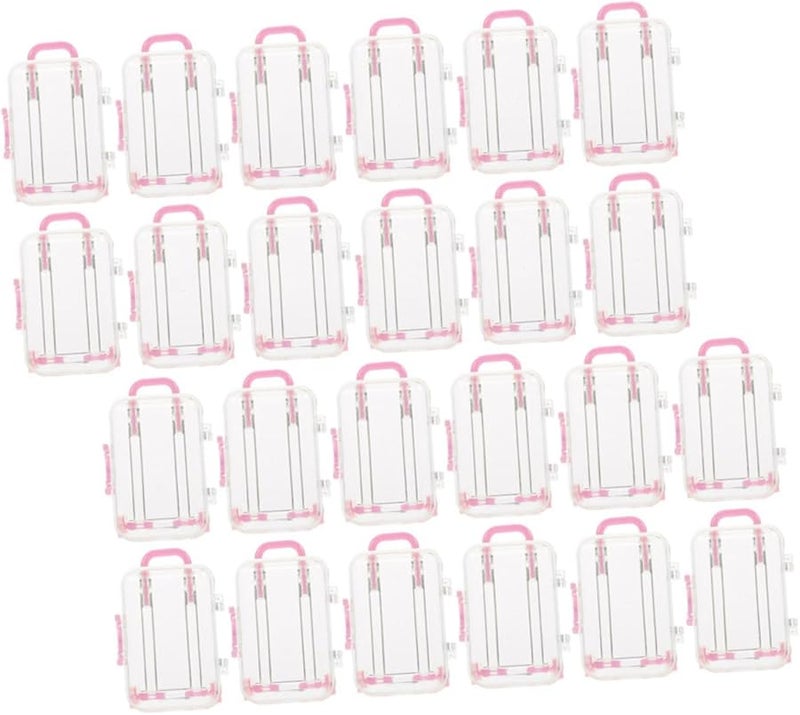 GLEAVI 24Pcs Clear Suitcase Candy Boxes Wedding Party Favor Gift Boxes with Handle - Image 1
